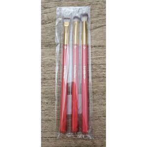 ALAMAR Essentials Eye Trio Makeup Brushes in Coral Pink & Gold - New & Sealed